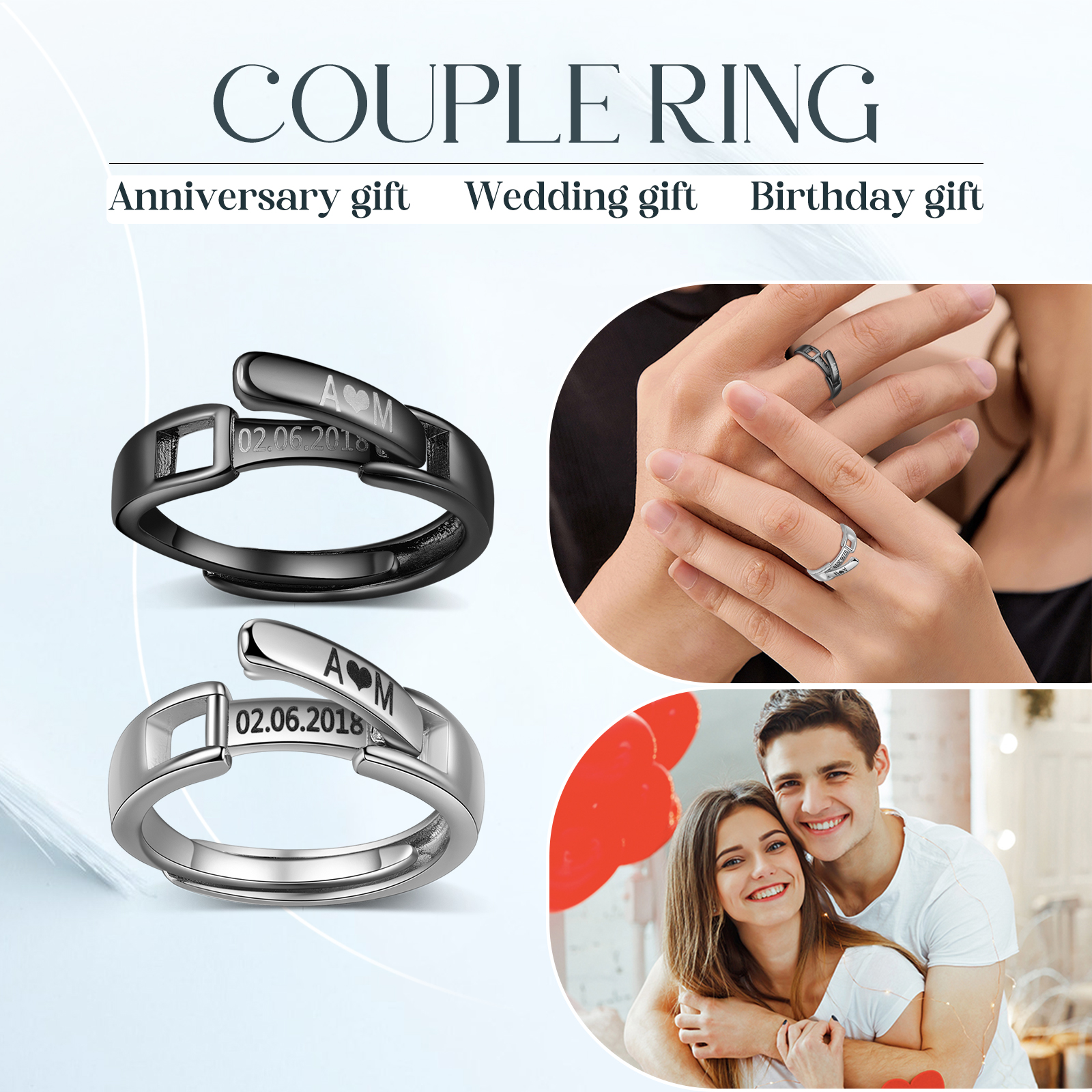 Bague en plaqué or 18 carats et argent 925 entrelacé - Beaux Bijoux