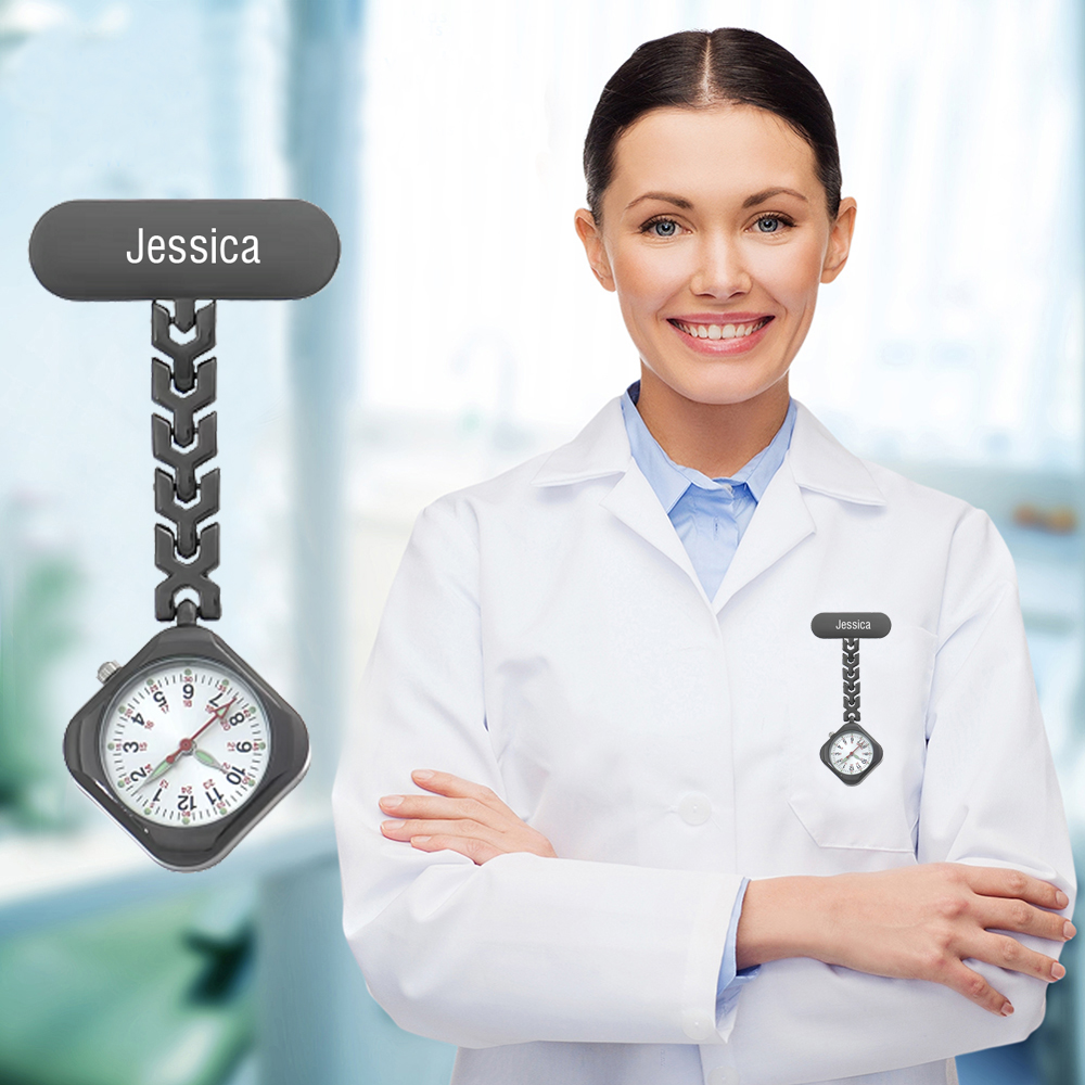 Montre de poche Cadran Infirmière Prénom Personnalisé