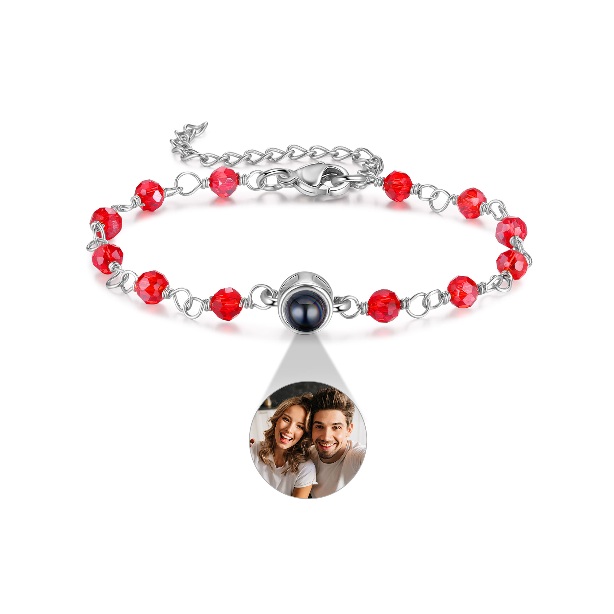 Bracelet Perlé Personnalisé avec Photo Bracelet Photo Projection｜Jessemade