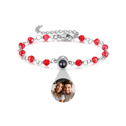 Bracelet Perlé Personnalisé avec Photo Bracelet Photo Projection｜Jessemade