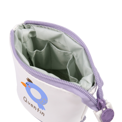 Trousse scolaire Étui à Crayons Animal Prénom et Lettre Personnalisés Pochette à Crayons Sac à Crayons