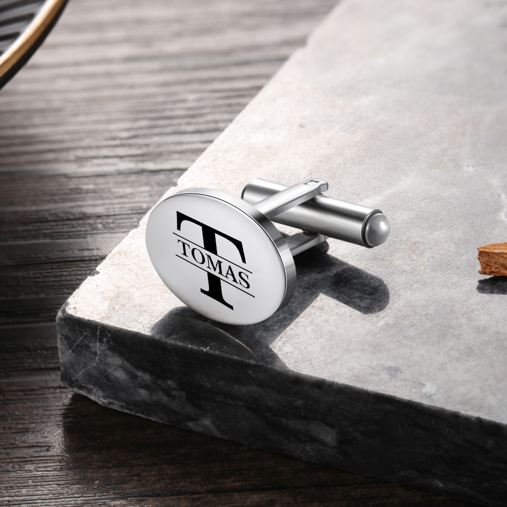 Boutons de Manchette Prénom Personnalisé