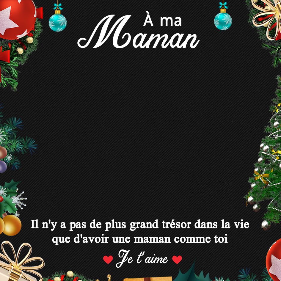 Carte message Cadeau de Noël utile et émouvant pour maman | Jessemade