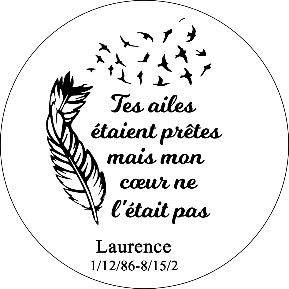 Boule transparente de plumes Ornements Prénom Personnalisé avec date boule de noël | Jessemade