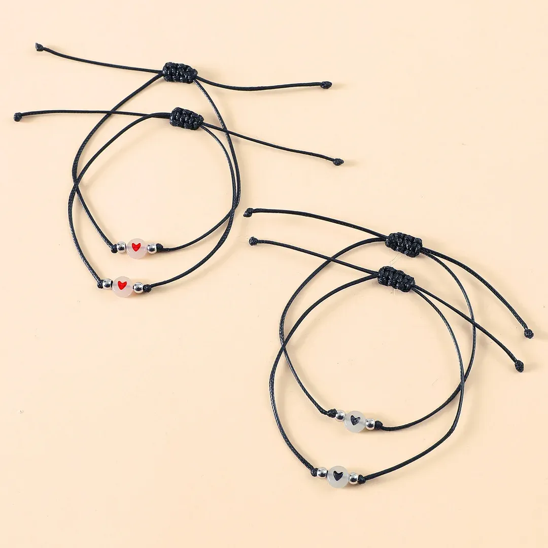 À Filleule & Marraine - Bracelet en Commun 2PCS Bracelets Cœur|Jessemade