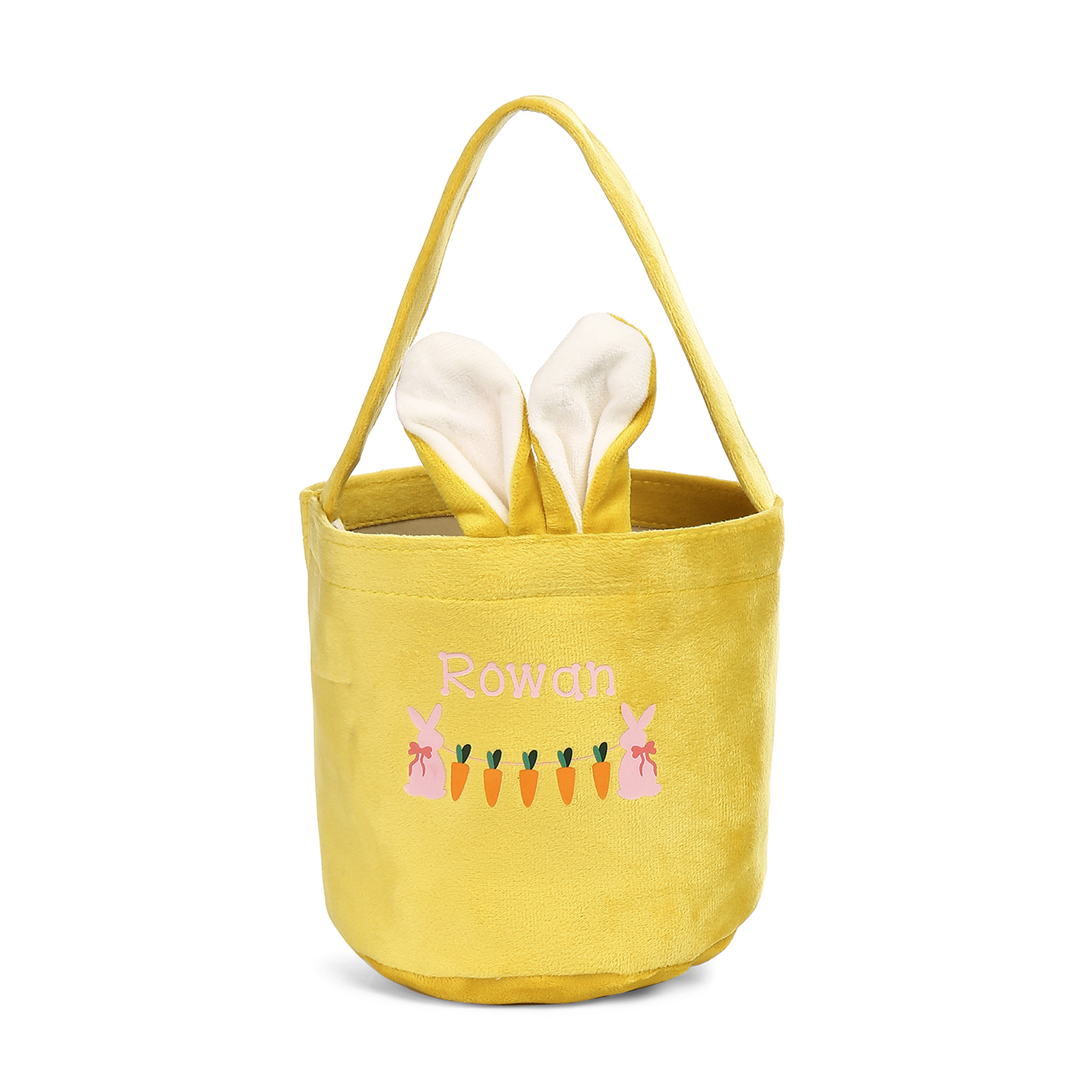 Sac de Pâques Lapin 1 Prénom Personnalisé Tote Bag Enfant