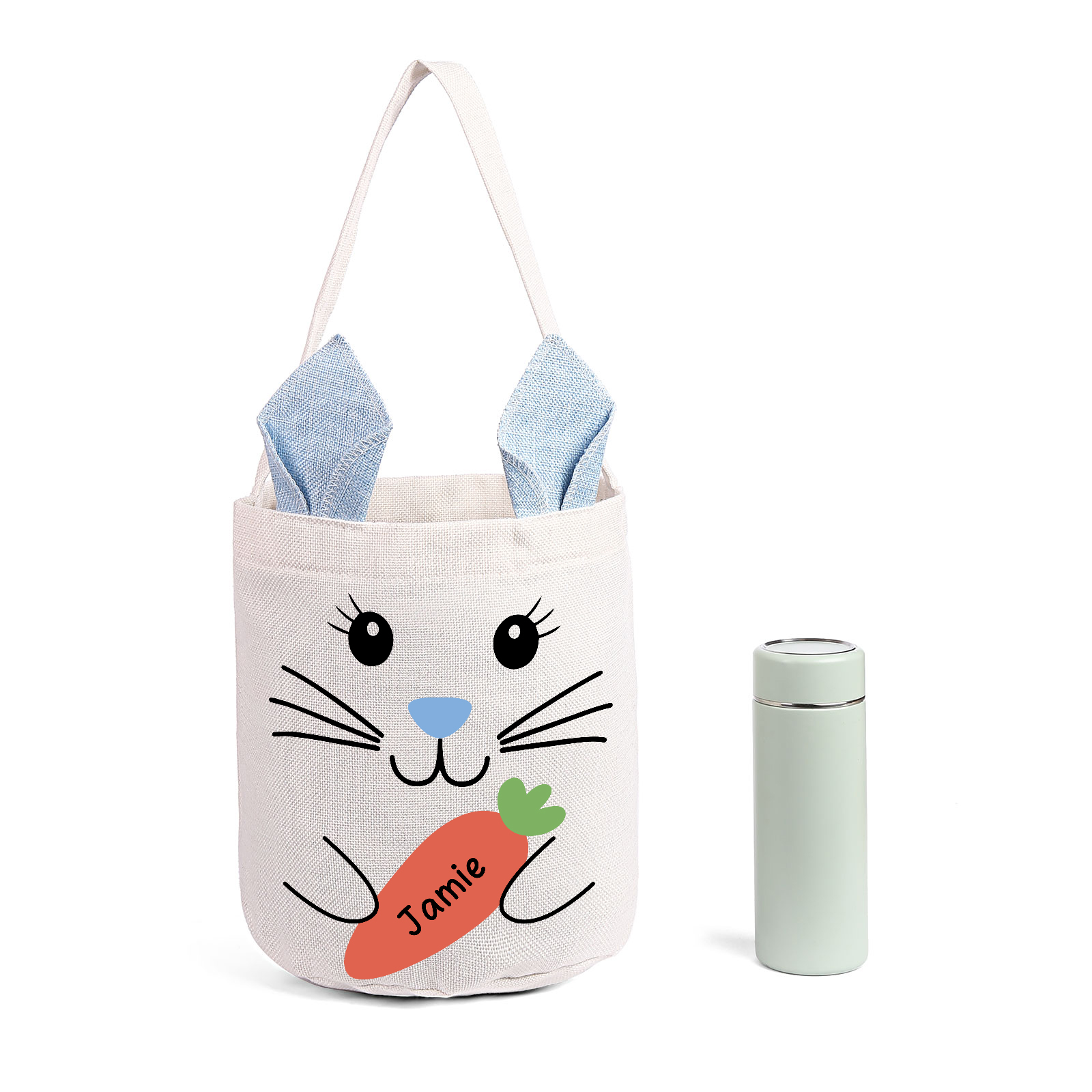 Sac de Pâques Lapin 1 Prénom Personnalisé