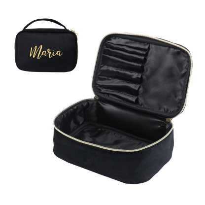 Trousse De Maquillage 1 Prénom Personnalisé Sac De Maquillage À Capacité Élevée Pour Femmes