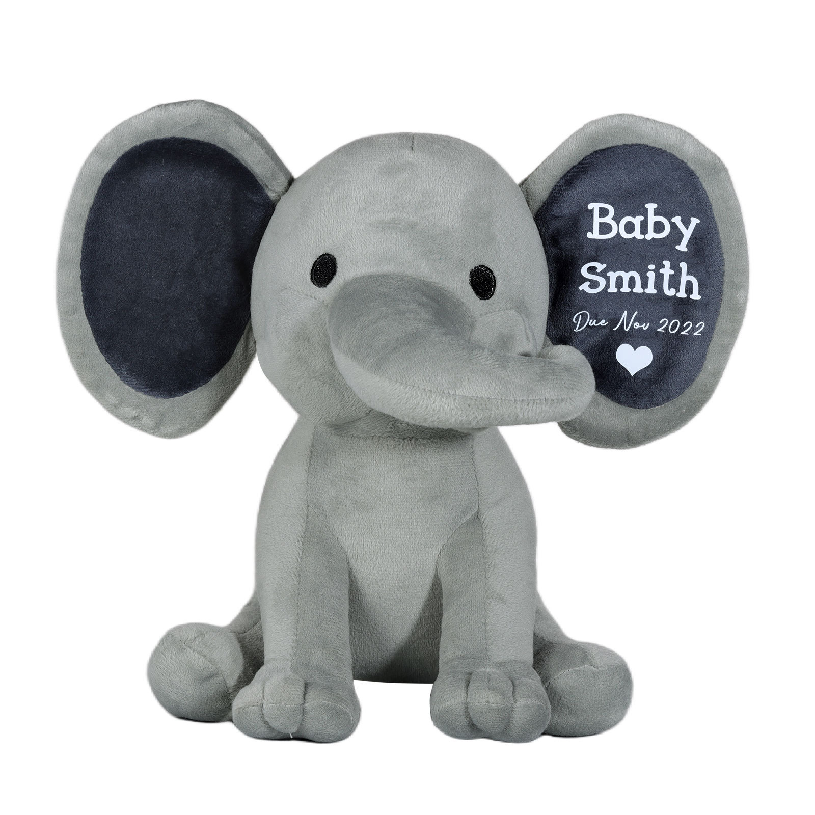 Décoration jouet d‘éléphant’ 1 Prénom et Date Personnalisés pour Enfant Poupées de Pâques Cadeau Rentrée Scolaire