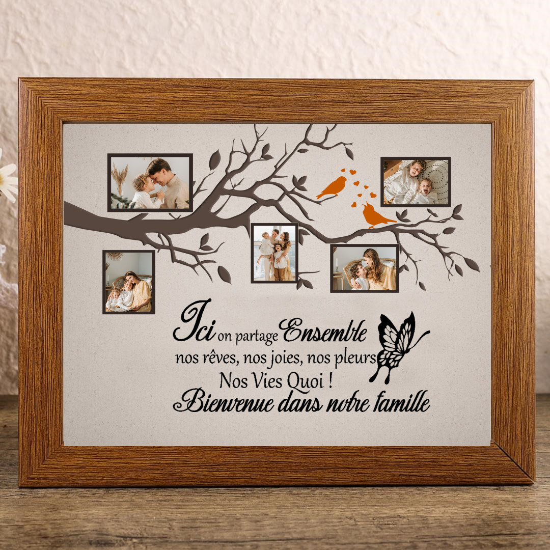 Spruchreif | Cadre Photo En Bois | Cadre Photo Nature | Cadre Photo Avec Gravure | Cadeau Gravé Maman | Cadeau Pour Maman | Fête Des Mères | Meilleur