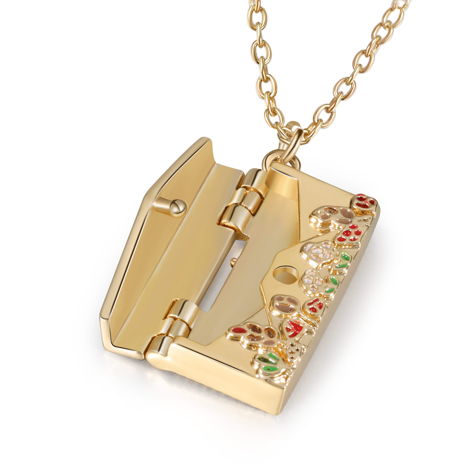 Collier Enveloppe 1 Prénom Personnalisé Collier Pendentif