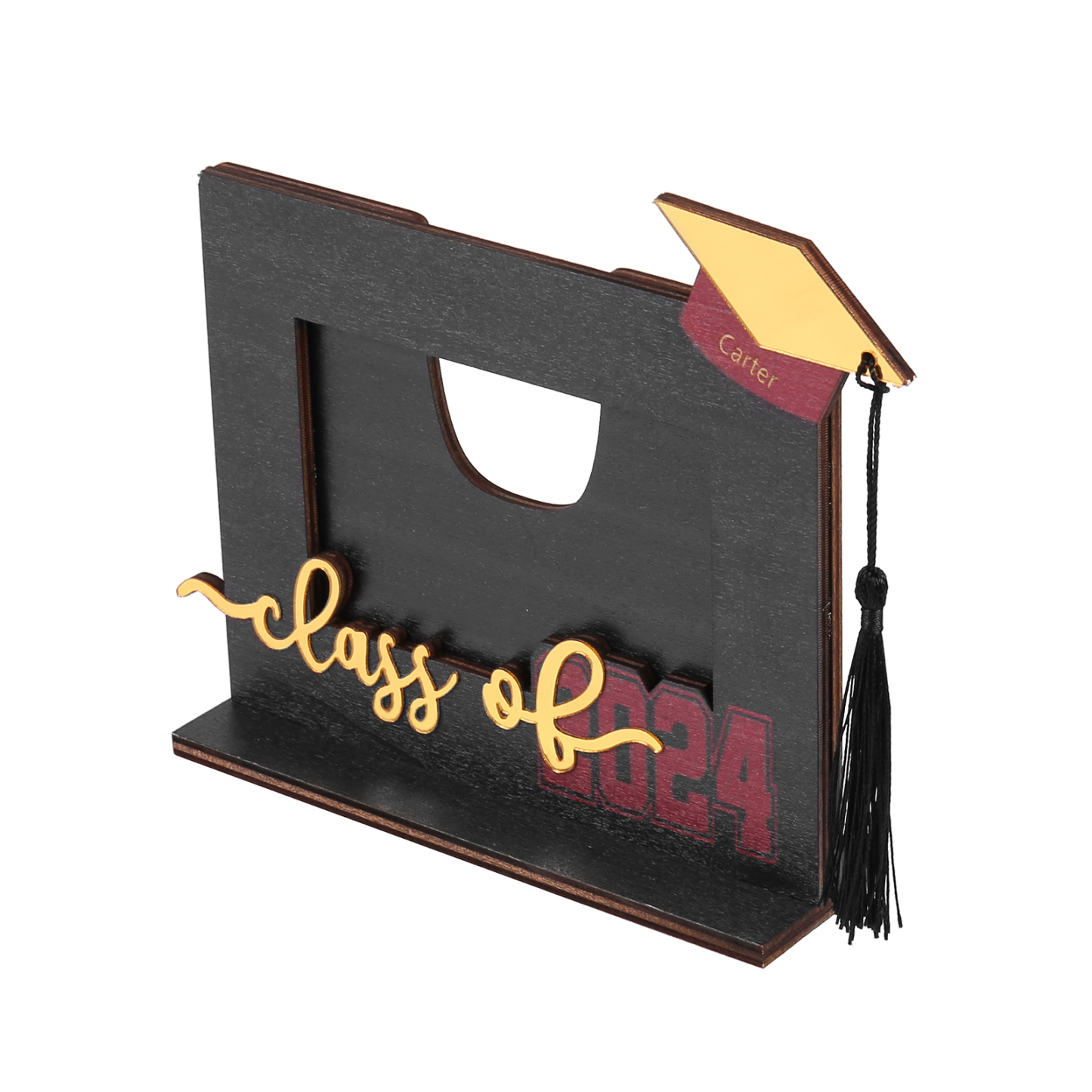 Cadre Photo Diplômé Prénom et Photo Personnalisés Décoration en bois Cadeau de Graduation