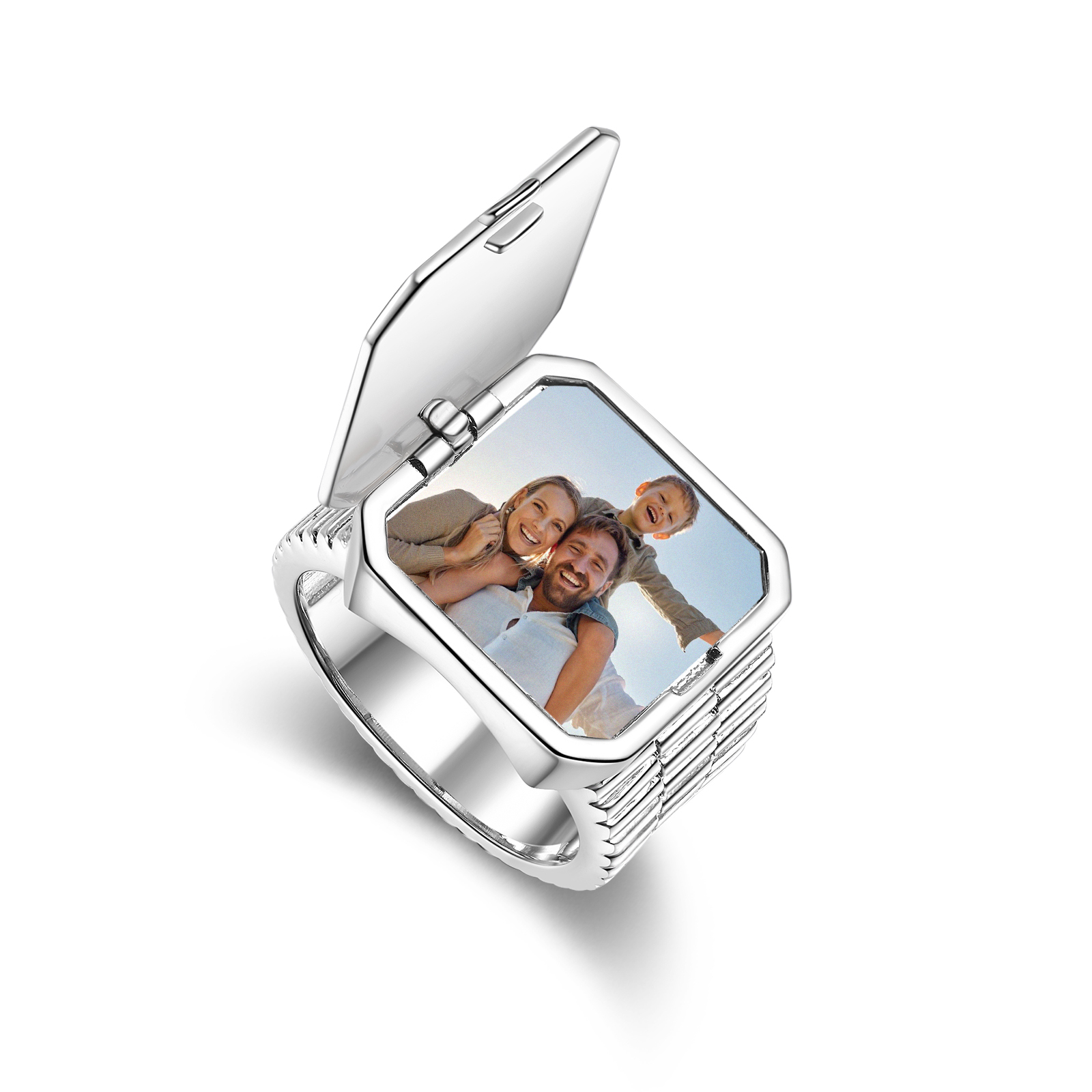 Chevalière Personnalisée pour Homme, Photo à l'intérieur