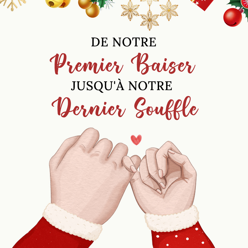 Carte de Noël Romantique, Promesse du Petit Doigt