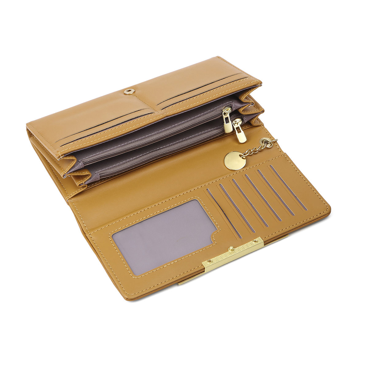 À Maman/Mamie -Portefeuille Personnalisé Long en Cuir PU avec 6 Prénoms Porte-monnaie Rose/Bleu/Jaune | Jessemade