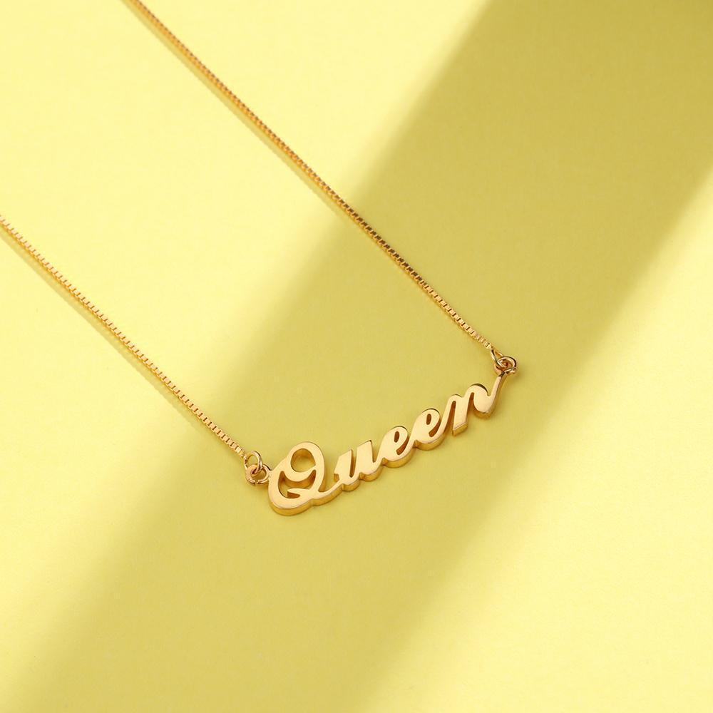 A ma fille - Collier Argent Prénom Personnalisé Meilleur Cadeau Pour Vous