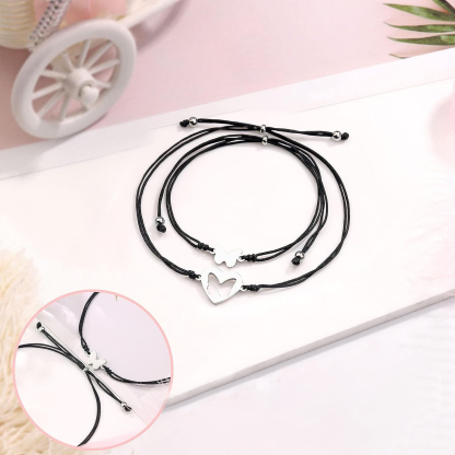 2PCS Ensemble de Bracelets Papillon Bracelet en Commun Cadeau Rentrée Scolaire Premier jour d’école｜Jessemade