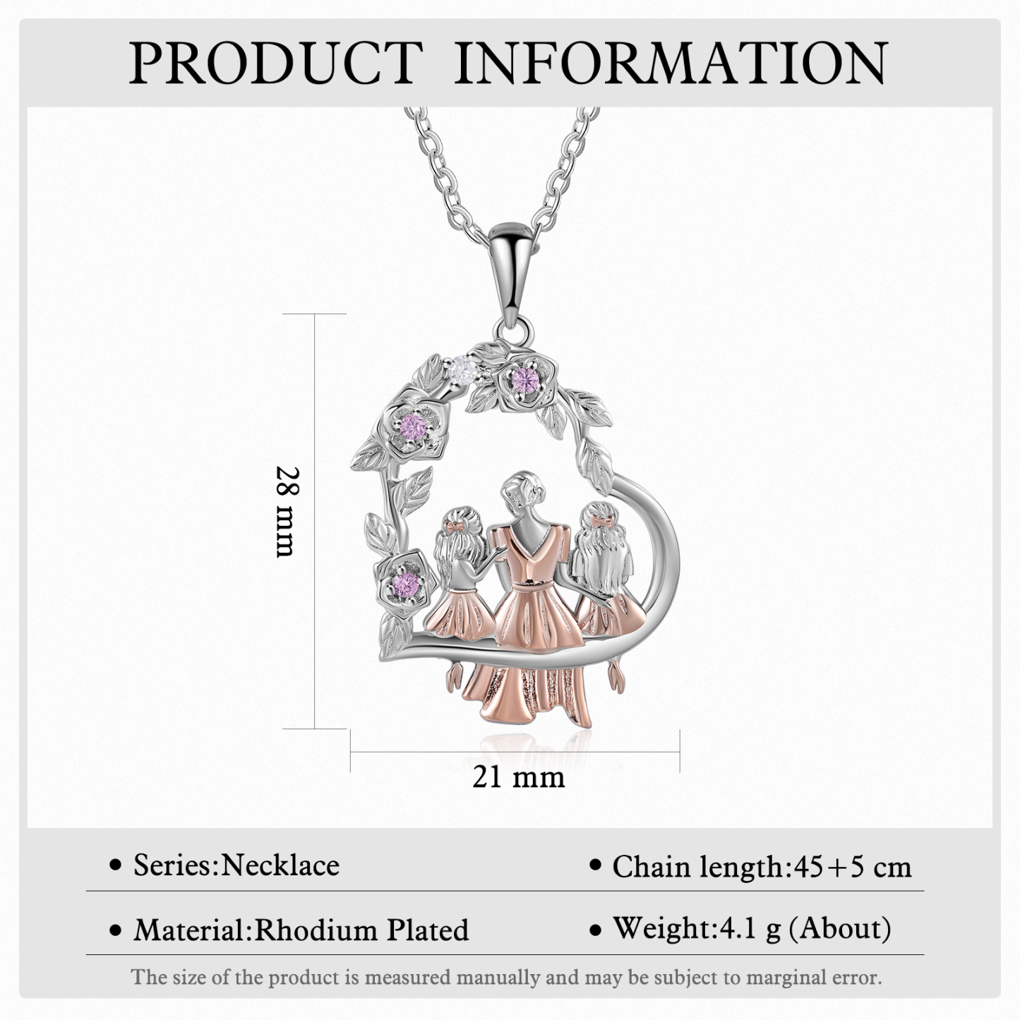 Collier mère et fille Cœur