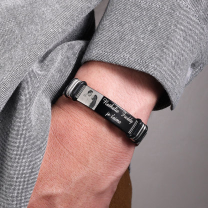 Bracelet Personnalisé 2 texte avec photo