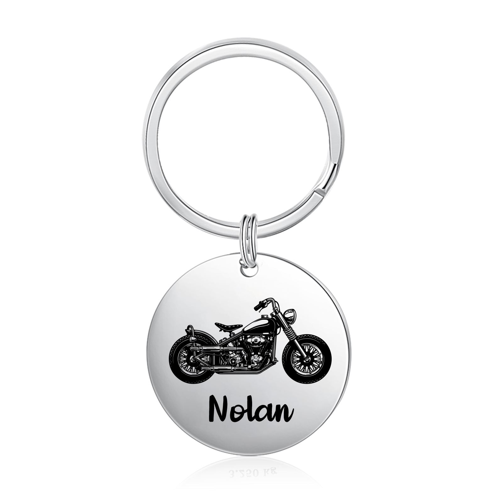 À mon Homme - Porte-Clés Moto 1 Prénom Personnalisé-Jessemade FR