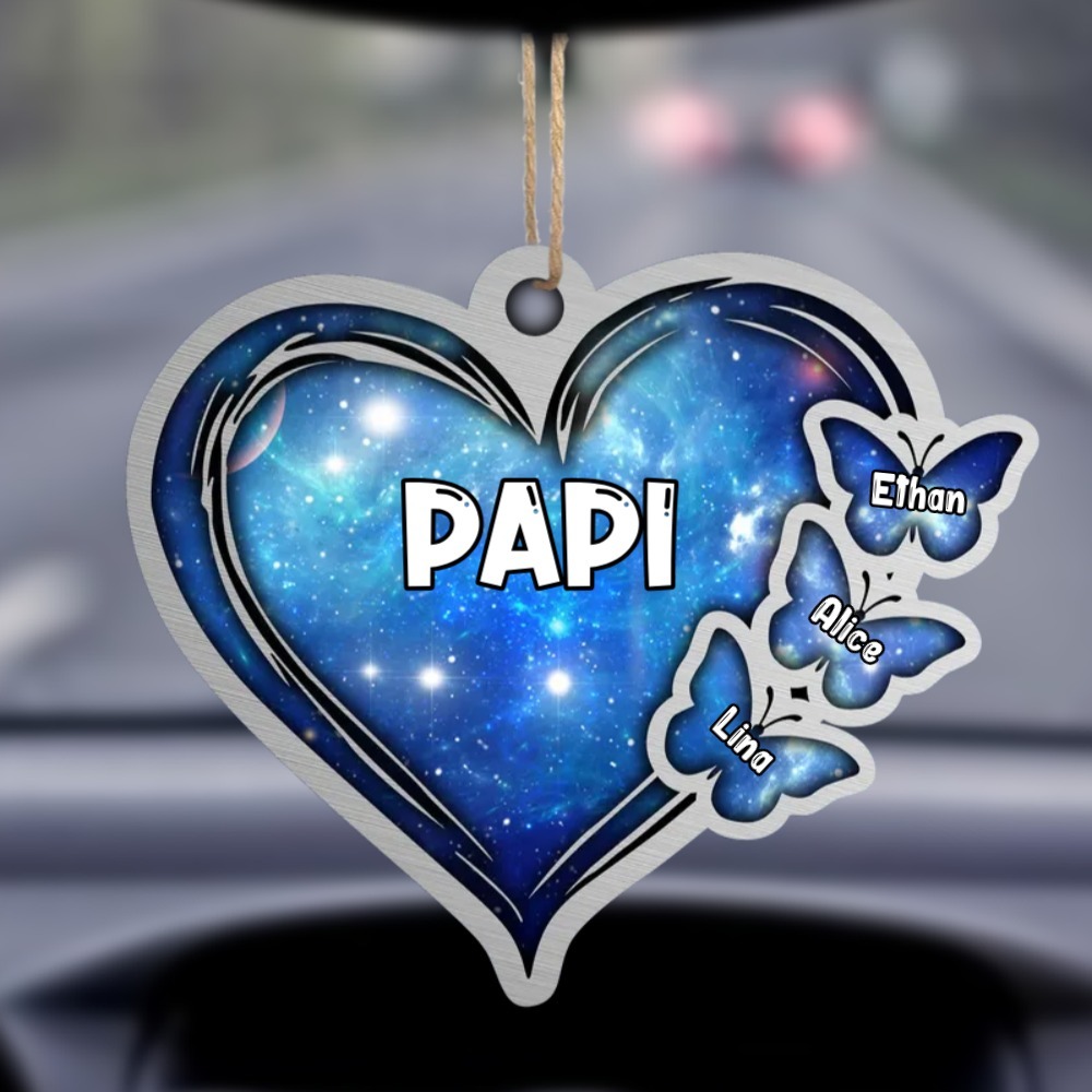 Ornements de Noël Papillon en Acrylique 2-11 Prénoms Personnalisés