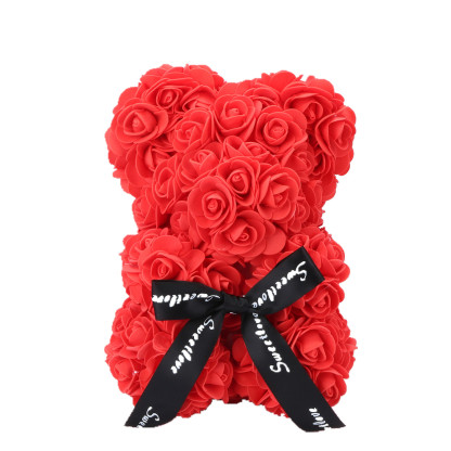 Décoration Ours Rose artificiel Cadeau Romantique pour la Saint-Valentin