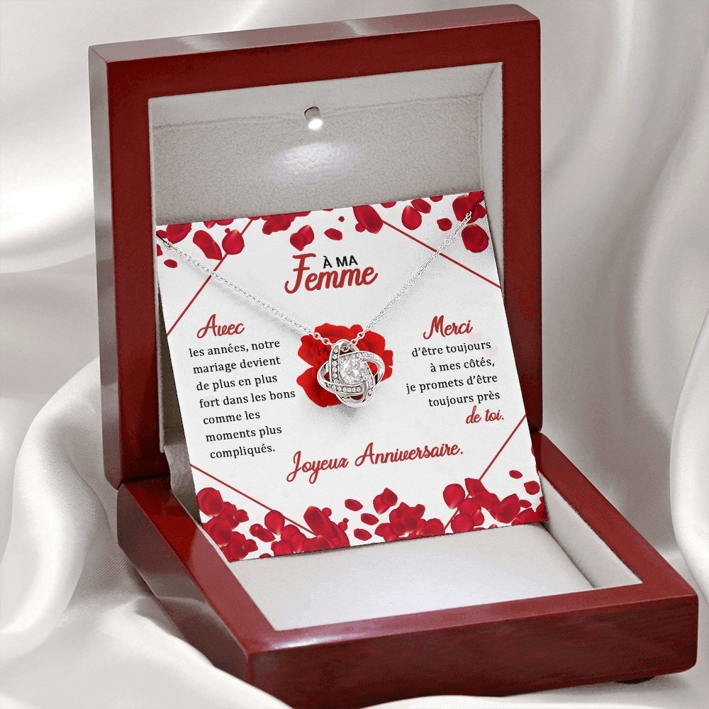 Collier Infini Anniversaire Amour pour femme