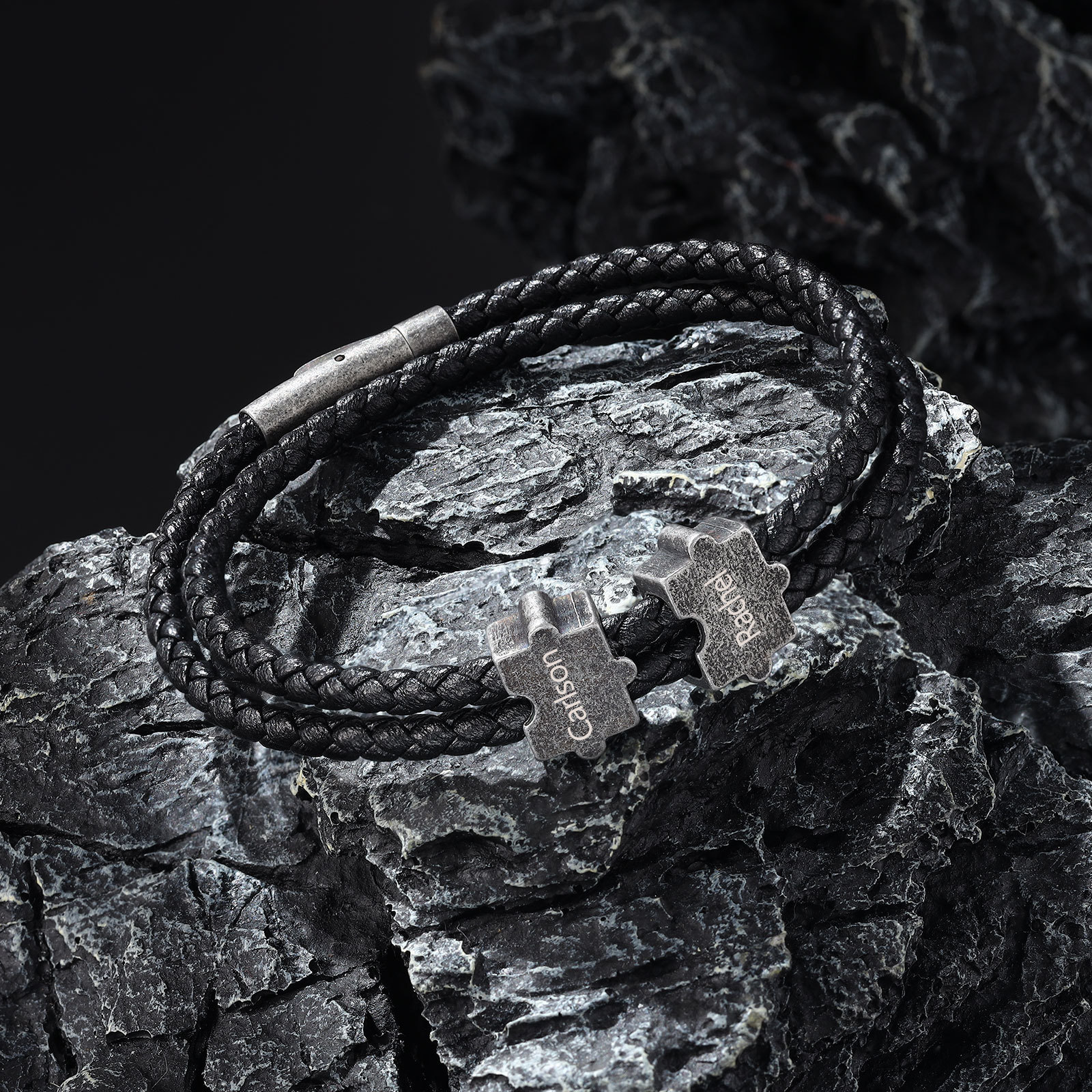 Bracelet Homme 2-4 Prénoms Personnalisés