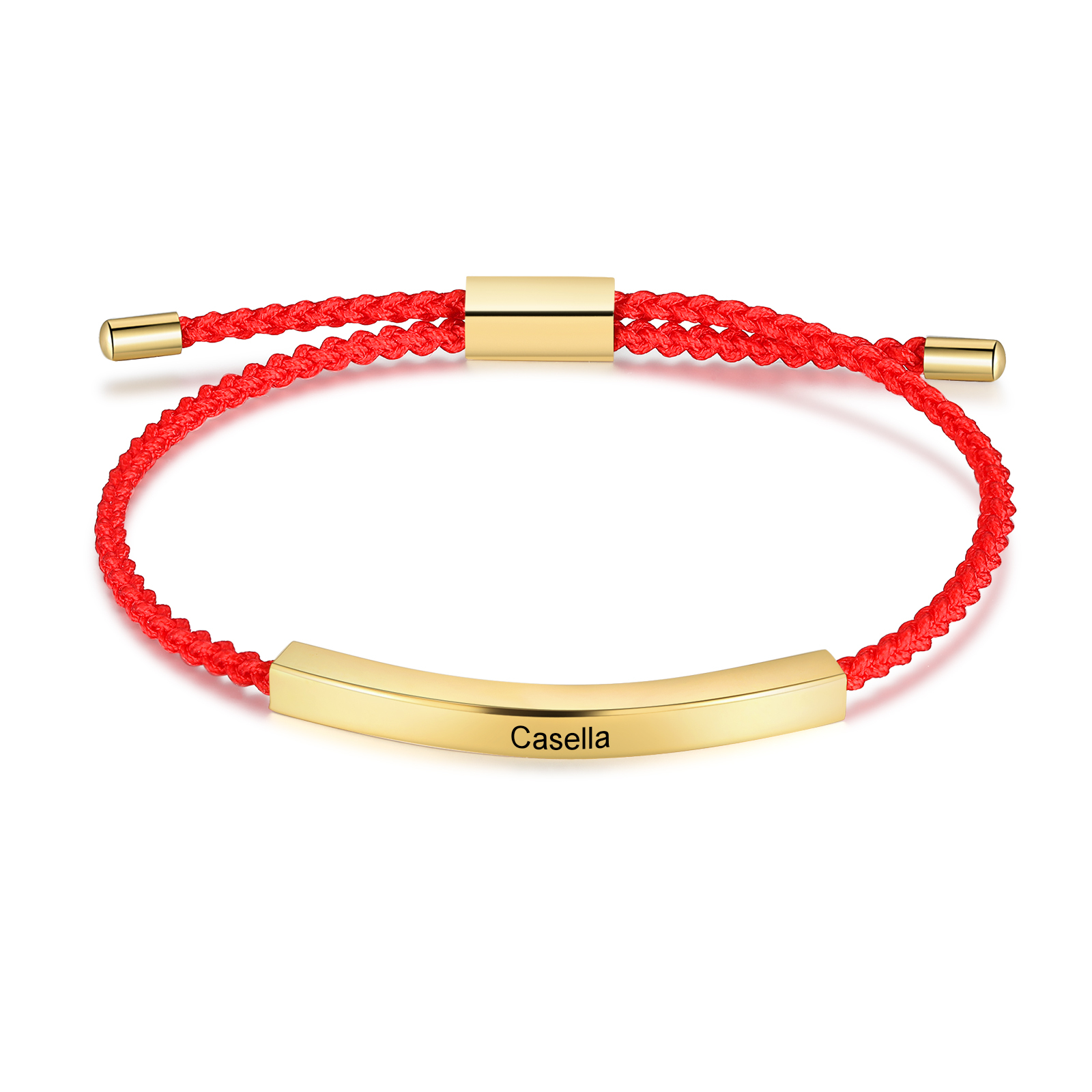 Jessemade FR Bracelet Prénom Personnalisé 6 couleurs