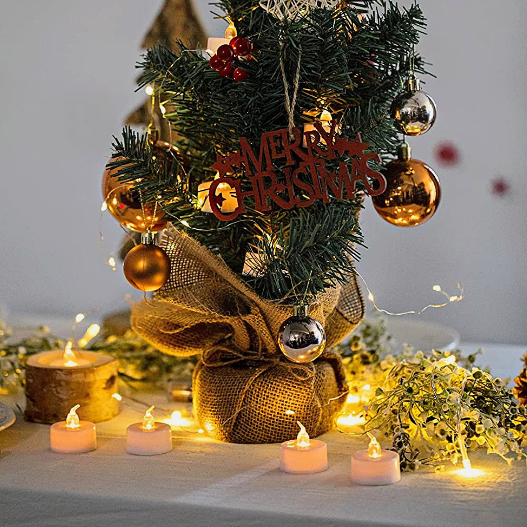 Bougies électronique scintillantes 12PCS/4PCS