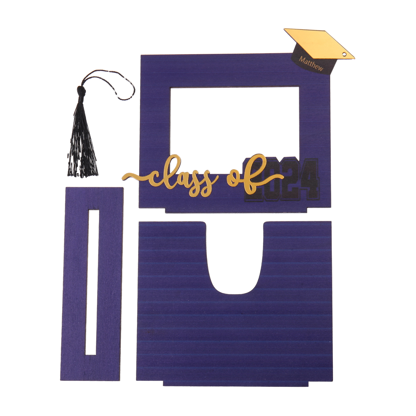 Cadre Photo Diplômé Prénom et Photo Personnalisés Décoration en bois Cadeau de Graduation