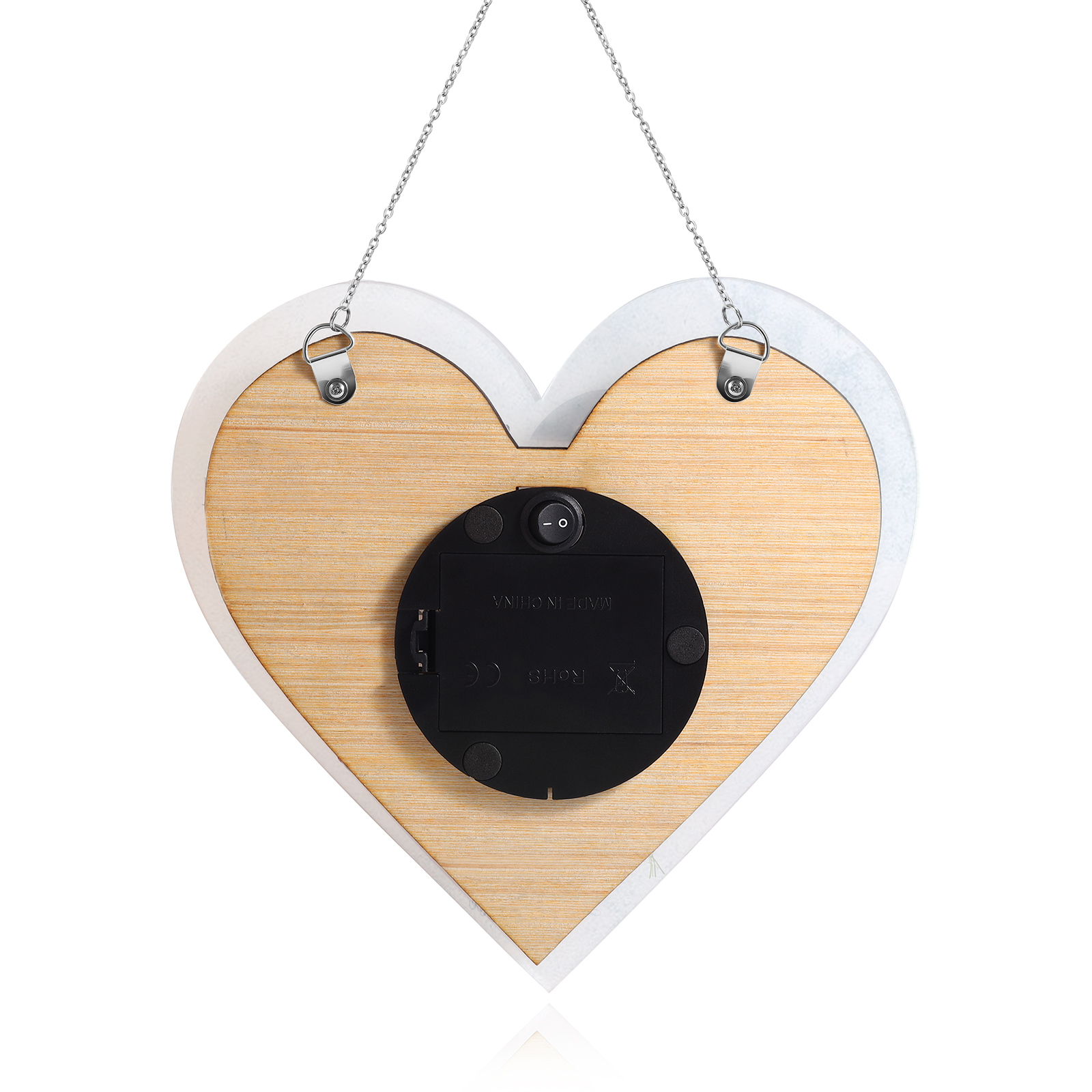 À Maman/Mamie - Veilleuse Cœur Décoration Main et Papillon 5 Prénoms Personnalisés avec 1 Texte