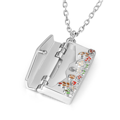 Collier Enveloppe 1 Prénom Personnalisé Collier Pendentif