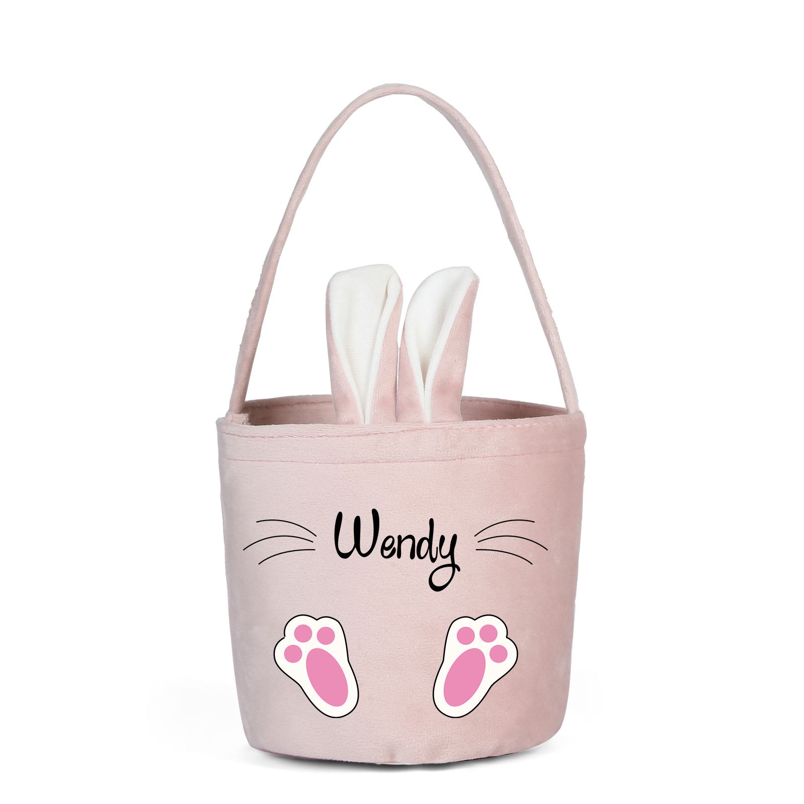 Sac de Pâques Lapin 1 Prénom Personnalisés Tote Bag Enfant