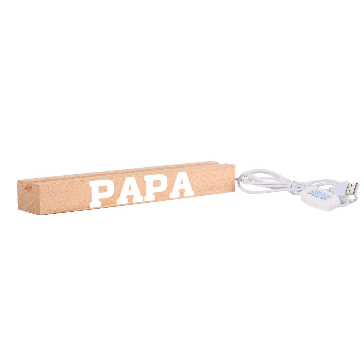 À Papa/Maman- Lampe de chevet LED Mains 3 Prénoms Personnalisés avec Texte pour Famille