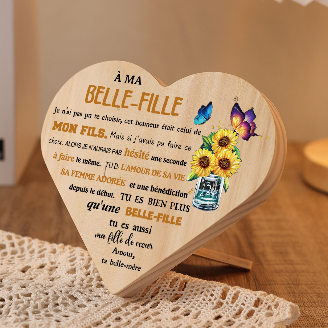 À Ma Belle-Fille-Décoration En bois