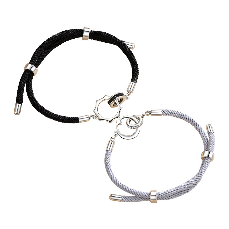 2PCS Bracelets Soleil et Lune Bracelet en Commun pour Couple｜Jessemade