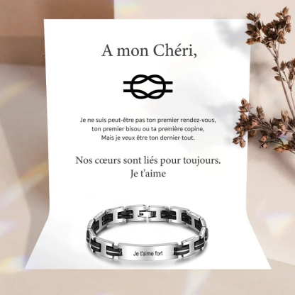À Mon Chéri-Bracelets Pour Hommes Bracelets Gravure Personnalisés Bracelet Homme