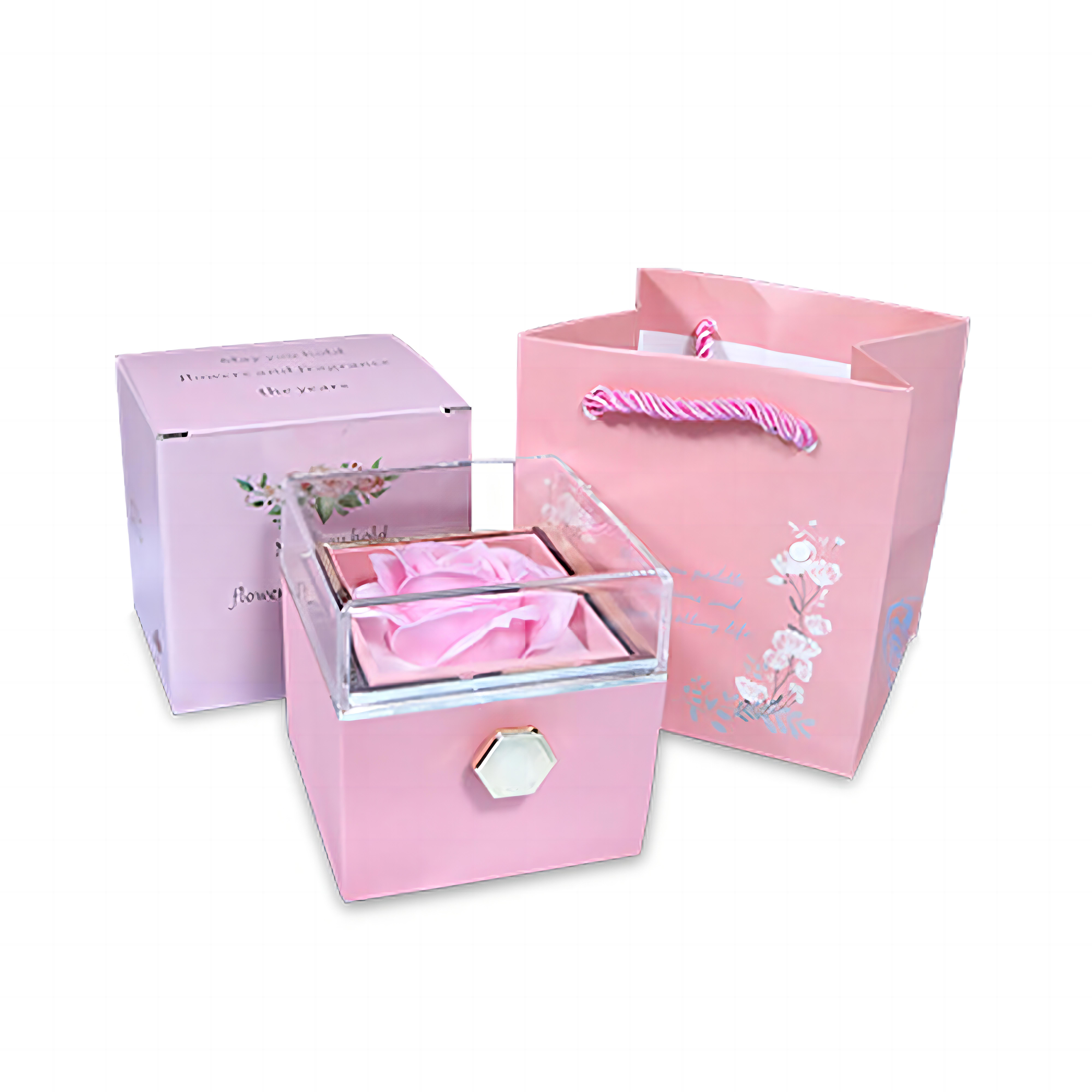 Boîte Rose Éternelle coffret cadeau