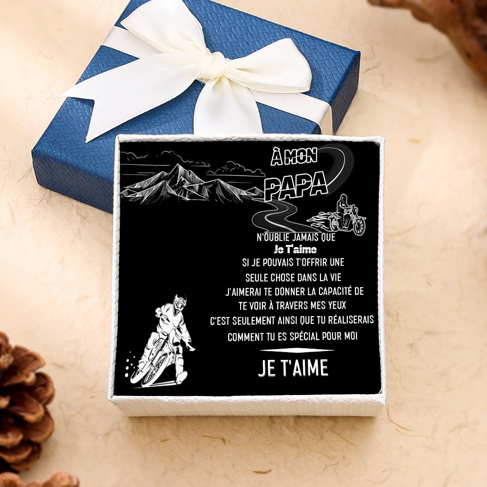 À mon Papa - Carte avec coffre cadeau