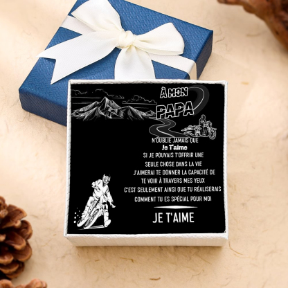 À mon Papa - Carte avec coffre cadeau