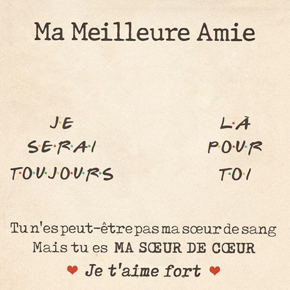 À ma Meilleure Amie-Carte avec coffre Cadeau