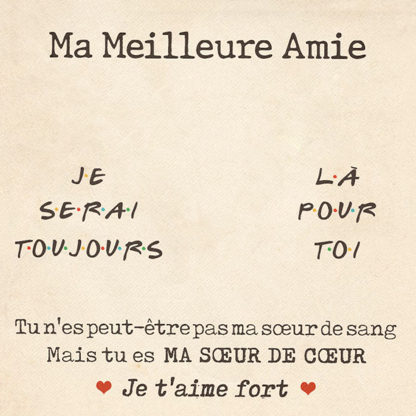 À ma Meilleure Amie-Carte avec coffre Cadeau