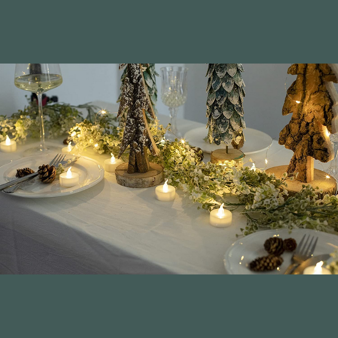 Bougies électronique scintillantes 12PCS/4PCS