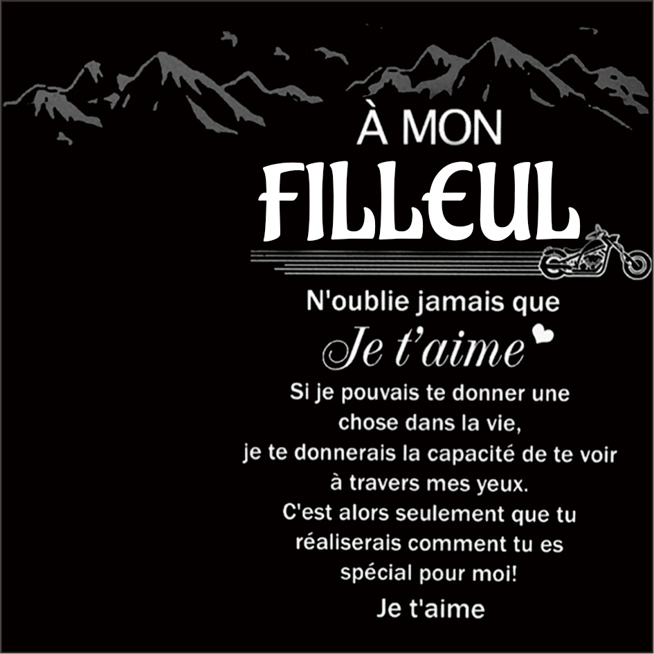 Jessemade FR À Mon Filleul-Carte avec coffre cadeau