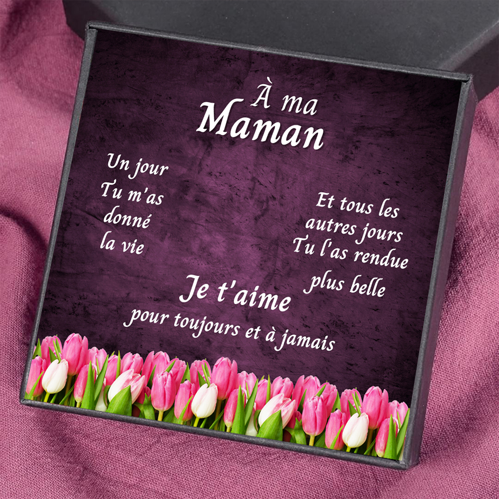 À ma Maman - Carte avec coffre cadeau