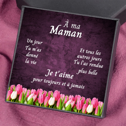 À ma Maman - Carte avec coffre cadeau