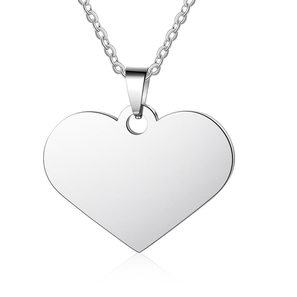 Collier Coeur Photo Personnalisé pour Couple