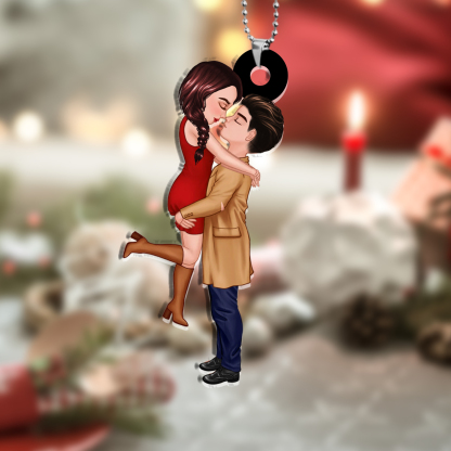 Ornements Acrylique Personnalisé pour Couple