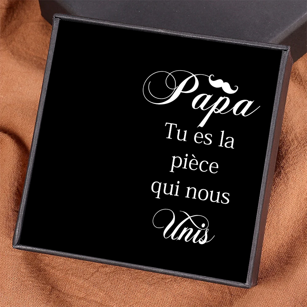 À mon Papa - Carte avec coffre cadeau